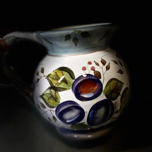 Vintage Black Forest Fruit dinnerware Heritage Mint Size 7 3/4H X 9 5/8 W X 7D - Picture 14 of 16